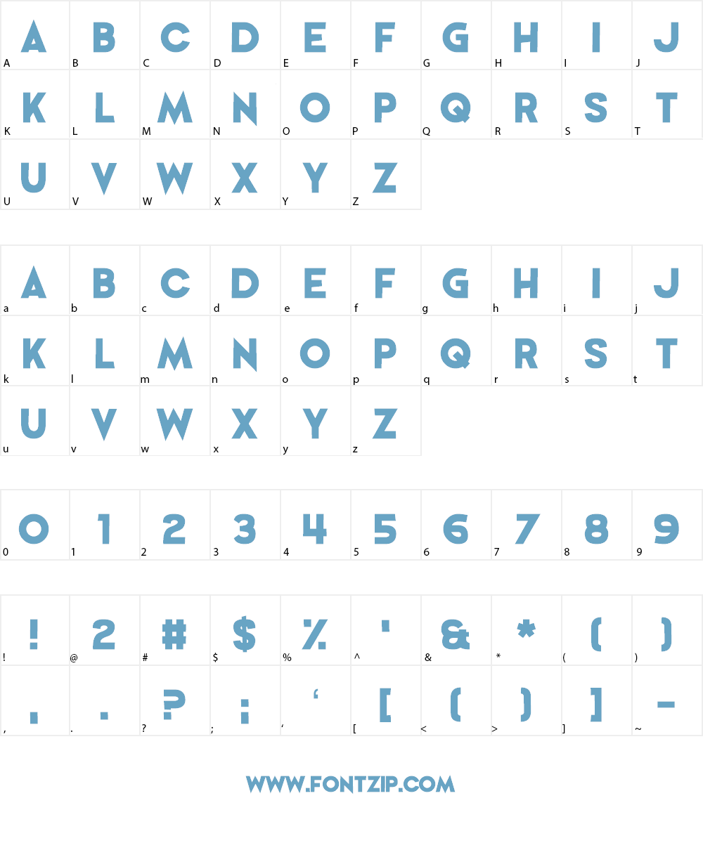 Perfectly Together Font Character
